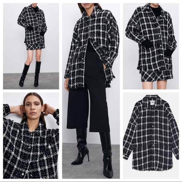 Zara | Jackets \u0026 Coats | Zara Tweed 